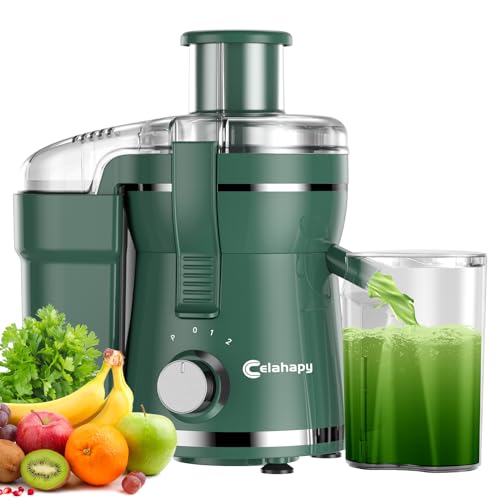 Green Juicer Machine with Wide 3" Feed Chute