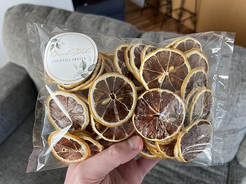 Dehydrated Lemon Slices and Wheels for Cocktail Garnish