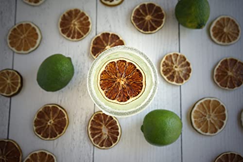 USA Grown Dried Lime Slices for Cocktails, 4oz