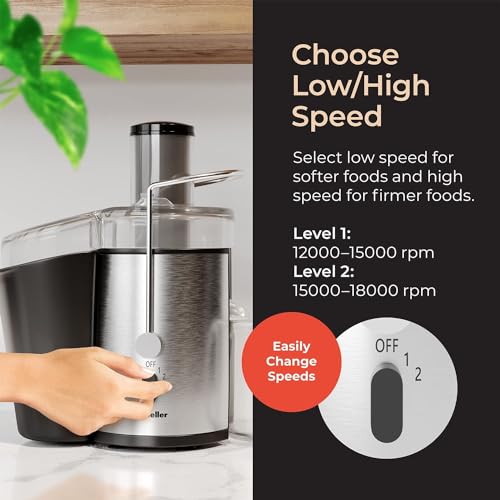 Mueller Ultra Power Juicer: Easy Clean, Wide Chute