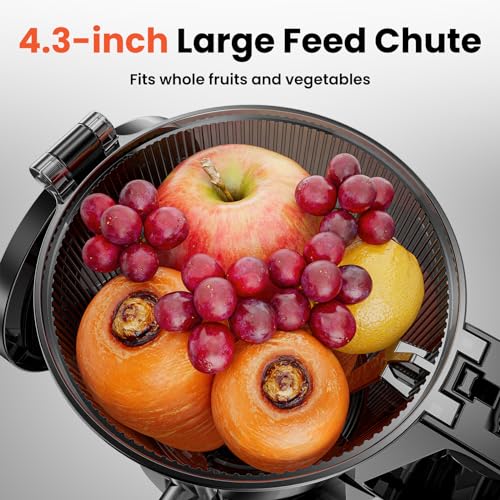 JoyBear Cold Press Masticating Juicer with Extra Large Chute