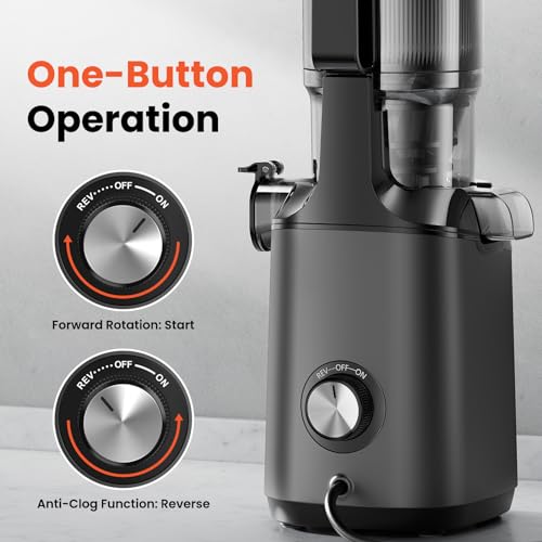 JoyBear Cold Press Masticating Juicer with Extra Large Chute