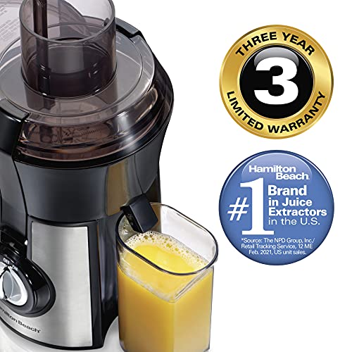 Hamilton Beach Juicer: Large Mouth, Easy Clean, BPA-Free