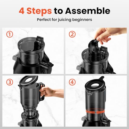 JoyBear Cold Press Masticating Juicer with Extra Large Chute