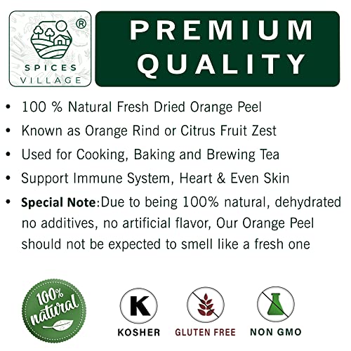 Orange Peel Granules for Baking, Cooking, and Tea