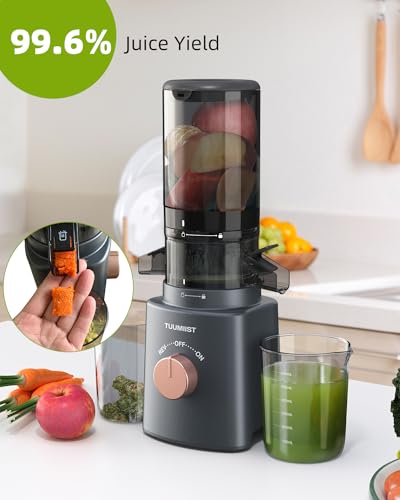 TUUMIIST Cold Press Juicer with Large Feed Chute