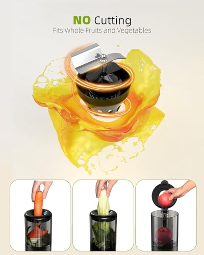TUUMIIST Cold Press Juicer with Large Feed Chute