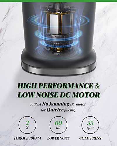 GDOR Cold Press Juicer Extractor, Powerful 150-Watt Motor