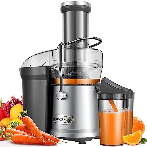 1200W GDOR Juicer with 3.2" Feed Chute, Titanium Cutting