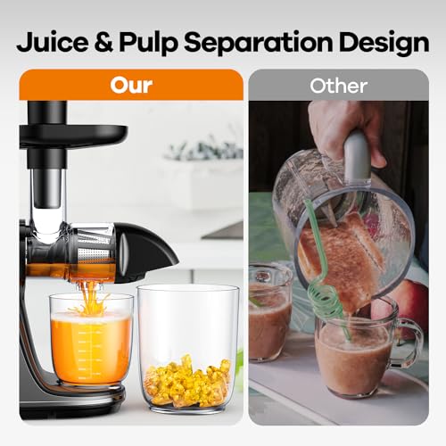 Easy Clean Cold Press Juicer for Veggies and Fruits