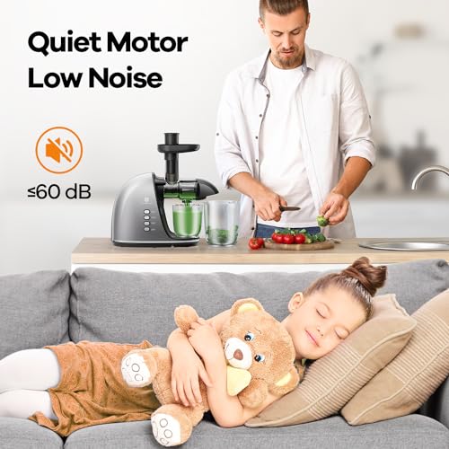 Easy Clean Cold Press Juicer for Veggies and Fruits