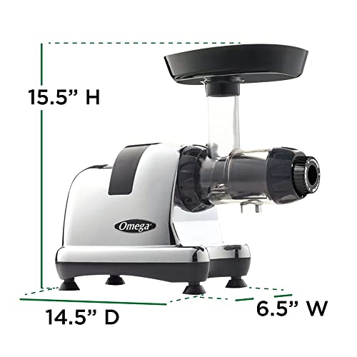 Omega J8006HDC Cold Press Juicer, Triple-Stage Masticating