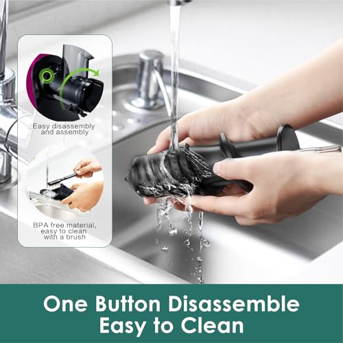 Wide Feeding Chute Cold Press Juicer, BPA-Free, 2 Speed