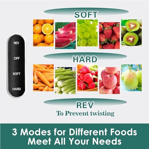 Wide Feeding Chute Cold Press Juicer, BPA-Free, 2 Speed