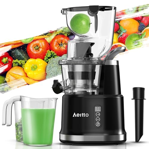 Aeitto Masticating Juicer with Wide 83mm Chute
