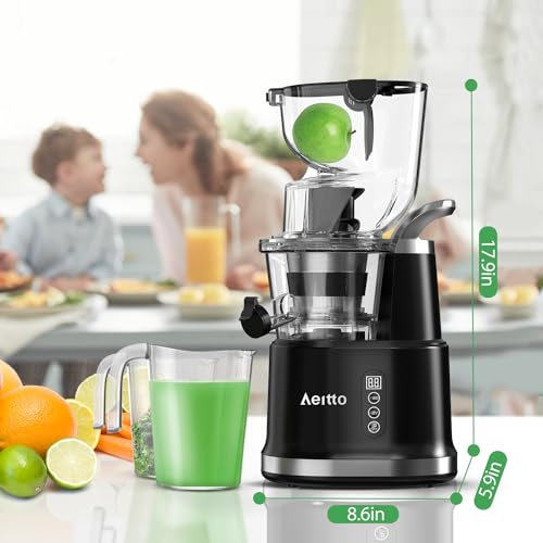 Aeitto Masticating Juicer with Wide 83mm Chute