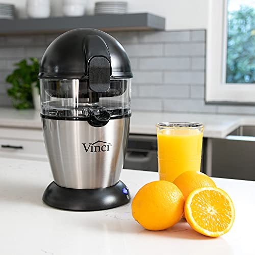 Vinci Hands Free Electric Citrus Juicer - Black/Stainless
