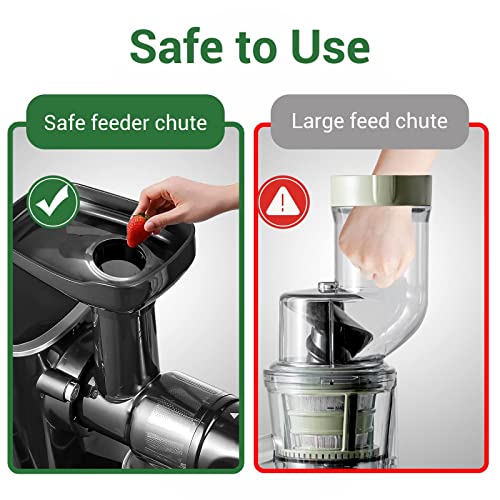 AMZCHEF Slow Masticating Juicer with Travel Bottles