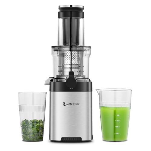 AMZCHEF Cold Press Juicer for Whole Fruits and Vegetables