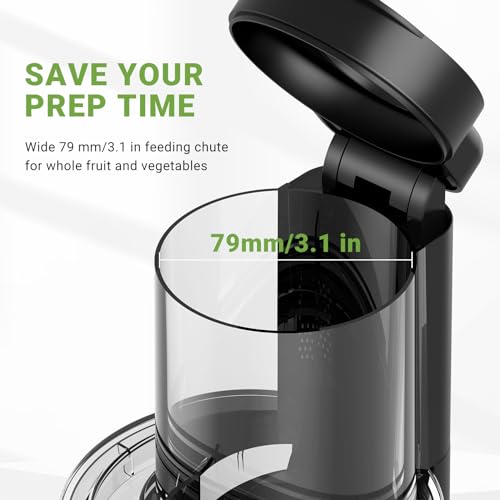 AMZCHEF Cold Press Juicer for Whole Fruits and Vegetables