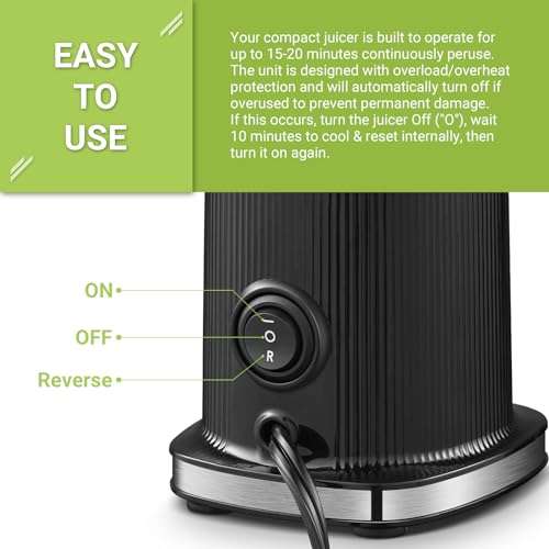 Aobosi Compact Cold Press Juicer: Easy to Clean