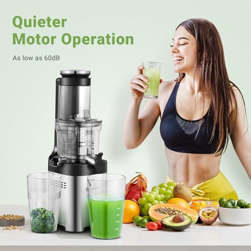 AMZCHEF Cold Press Juicer for Whole Fruits and Vegetables