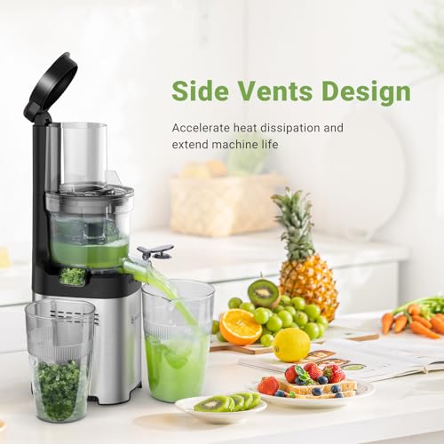 AMZCHEF Cold Press Juicer for Whole Fruits and Vegetables