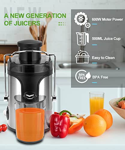 600W Wide Mouth Juicer with 2 Speed Settings