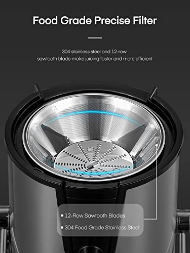 Aiheal 3-Speed Juicer for Whole Fruits/Vegetables, BPA Free