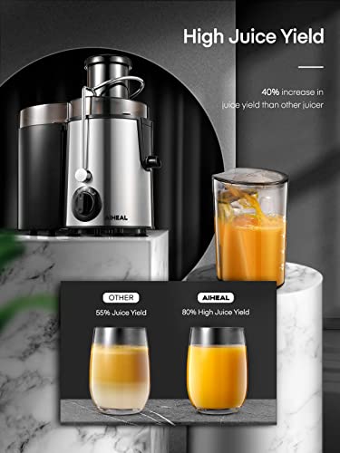 Aiheal 3-Speed Juicer for Whole Fruits/Vegetables, BPA Free