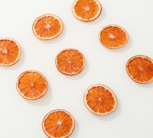 Organic Dried Blood Orange Slices, 4.5oz, Dehydrated for Cocktails