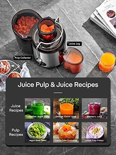 Aiheal 3-Speed Juicer for Whole Fruits/Vegetables, BPA Free
