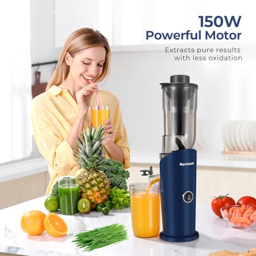 Compact Narcissus Cold Press Juicer with Large Chute