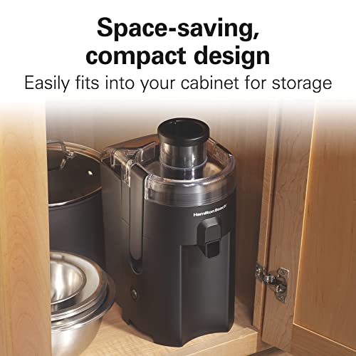 Hamilton Beach HealthSmart Juicer Machine, Compact, Fresh Produce Extractor