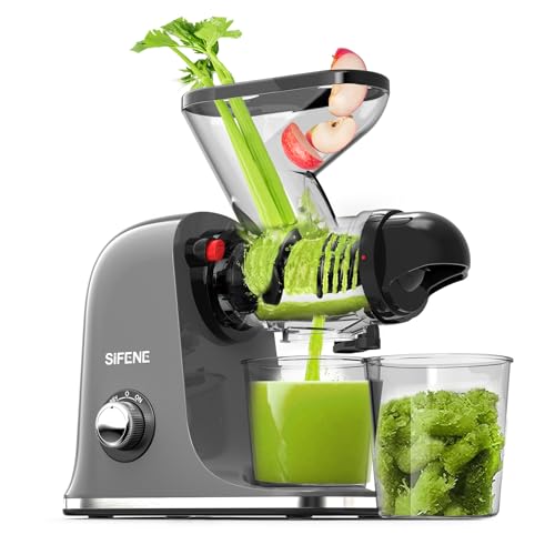 SiFENE Dual Feed Cold Press Juicer - Recipes Included