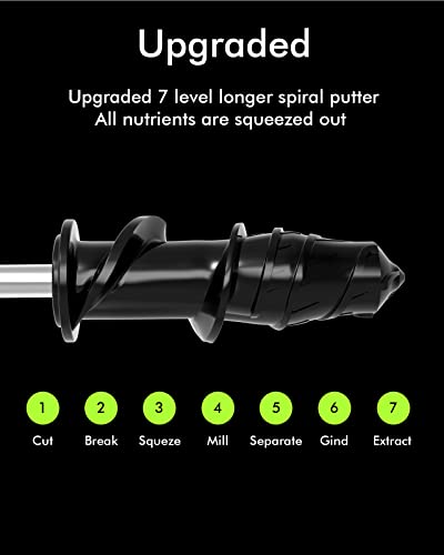 SiFENE Dual Feed Cold Press Juicer - Recipes Included