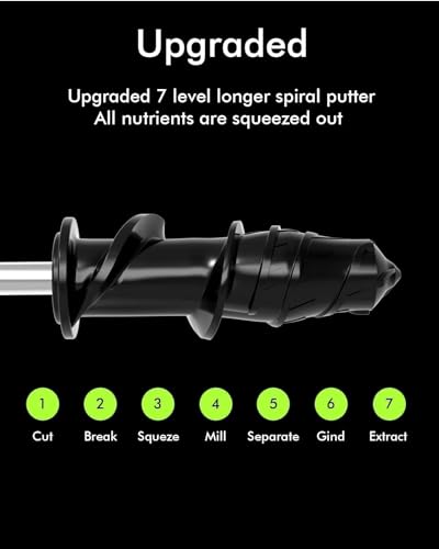 Compact SiFENE Cold Press Juicer, Masticating Vegetable/Fruit Squeezer