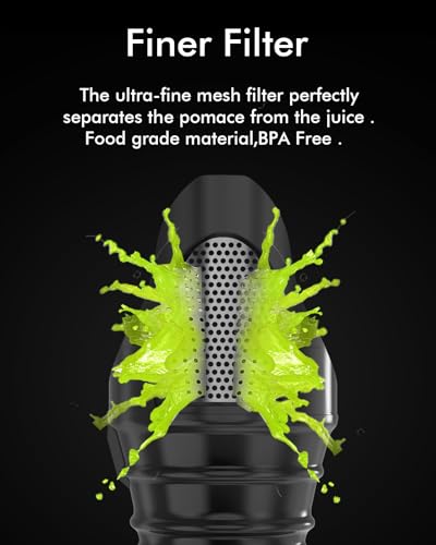 SiFENE Dual Feed Cold Press Juicer - Recipes Included