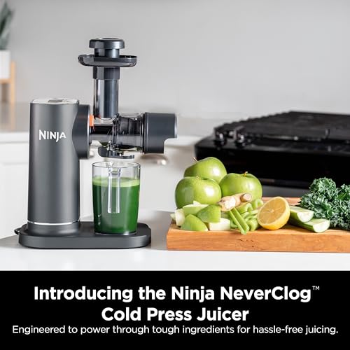 Ninja JC151 NeverClog Cold Press Juicer, Pulp Control