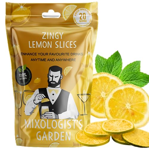 Dried Lemon Slices - Perfect Cocktail Garnish, Freeze-Dried