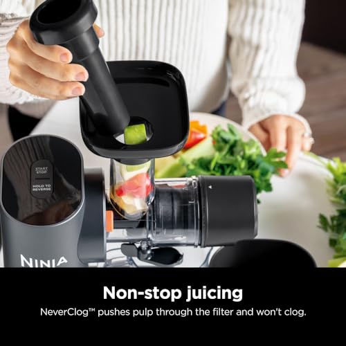 Ninja JC151 NeverClog Cold Press Juicer, Pulp Control