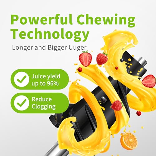 Whole Fruit & Vegetable Masticating Cold Press Juicer Machine