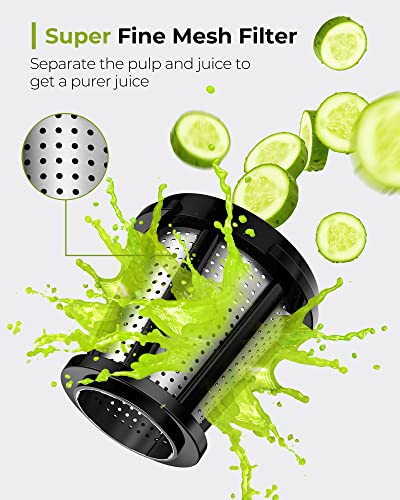Jocuu Slow Masticating Juicer with Soft/Hard Modes