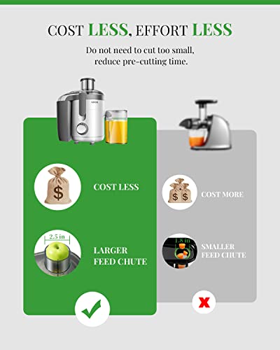 600W Raw Food Juicer with Titanium Cut Disc
