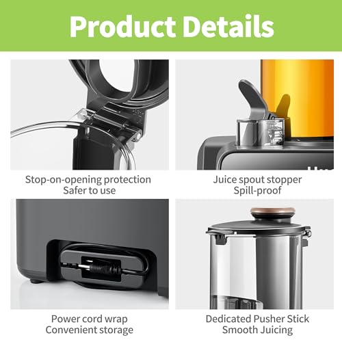 Whole Fruit & Vegetable Masticating Cold Press Juicer Machine