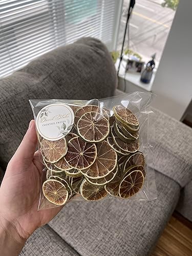 55+ Piece Dehydrated Lime Slices for Cocktails & Decor