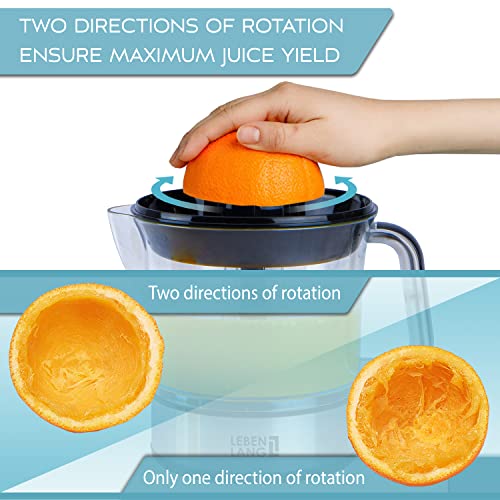 Electric Citrus Juicer with Dual Cones for Max Juice