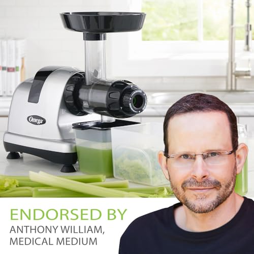 Omega MM900HDS Medical Medium Masticating Juicer - Silver