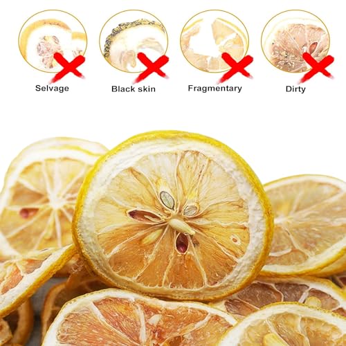 WYLSBSP Dried Lemon Slices for Cocktails/Tea/Cake Decoration, 17.63oz