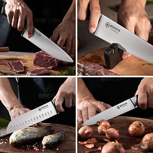 Brewin 3PC Professional Chef Knife Set, High Carbon Stainless Steel
